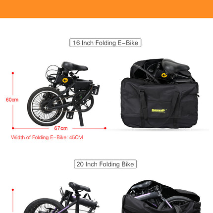 Portable 14-20 inch Folding Bicycle Carry Bag