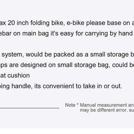 14 - 20 inch Folding Bike Carrying Bag