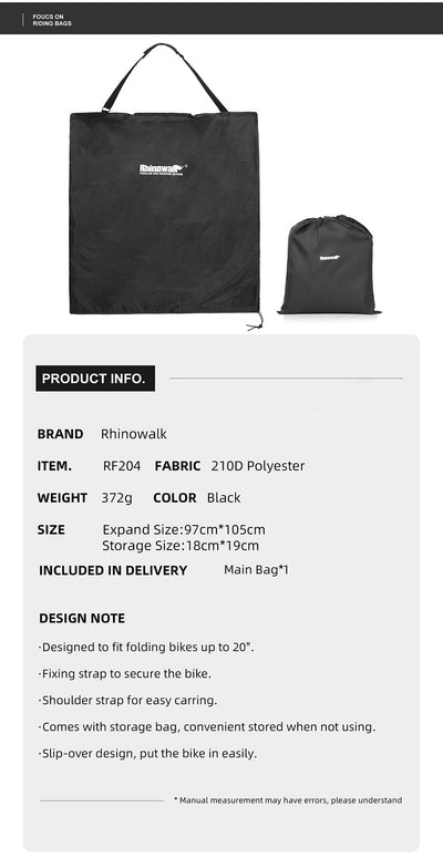 Ultralight 20 inch Bike Carrying Bag