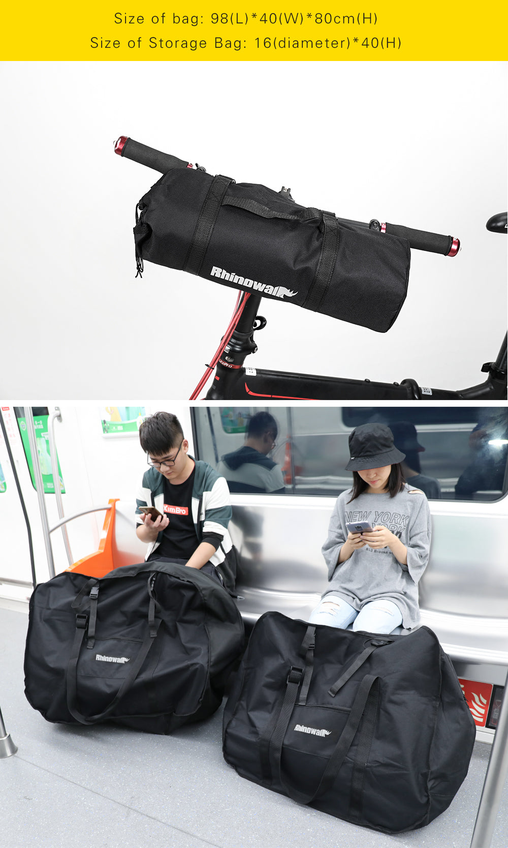 26-27 Inch Folding Bicycle Transport Bag