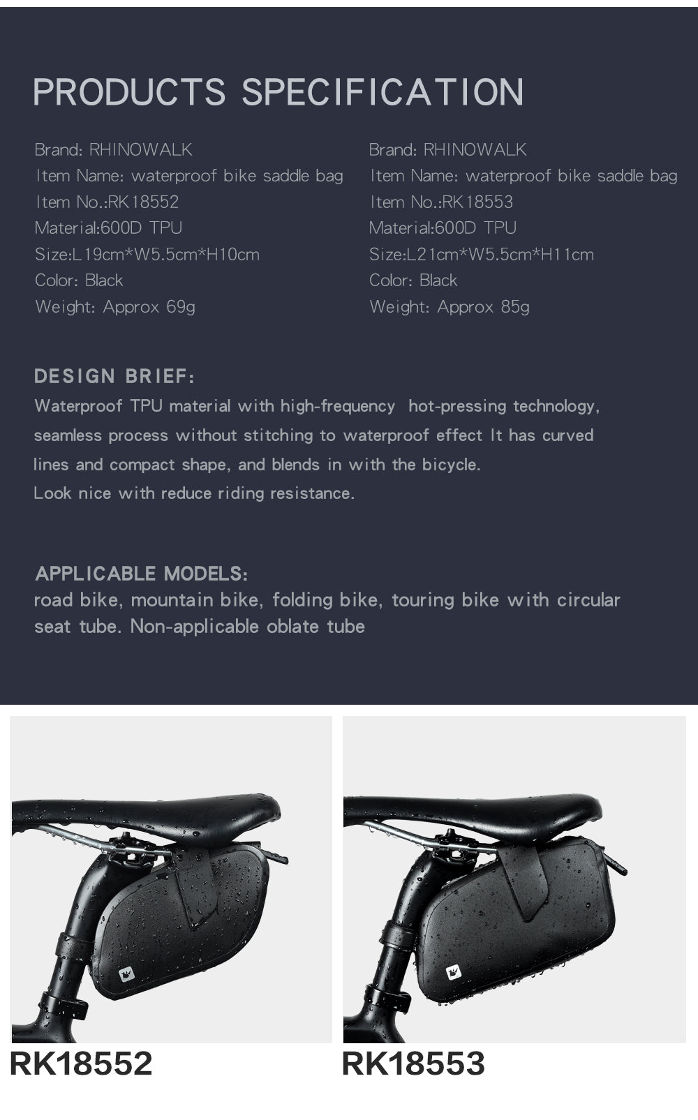 Waterproof Under Seat Bag