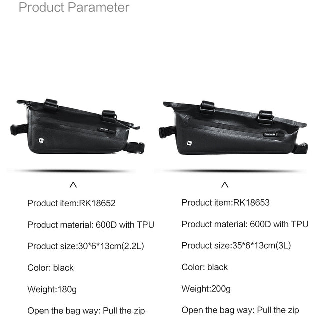 2.2L Bike TPU Frame Bag