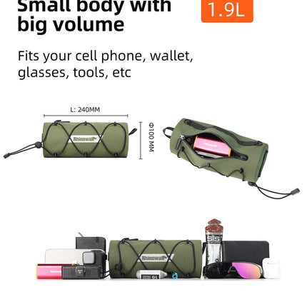 2.4 Liter Waterproof Handlebar Roll Bag