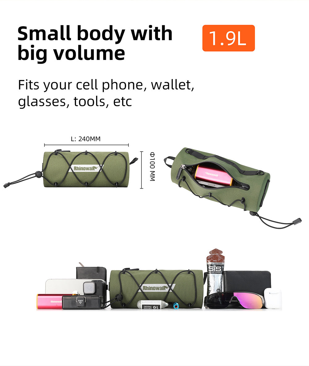 2.4 Liter Waterproof Handlebar Roll Bag
