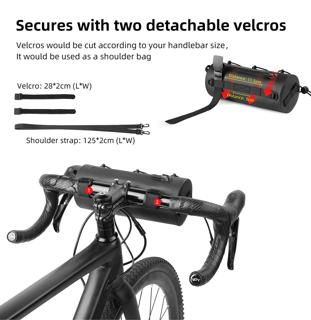 2.4 Liter Waterproof Handlebar Roll Bag