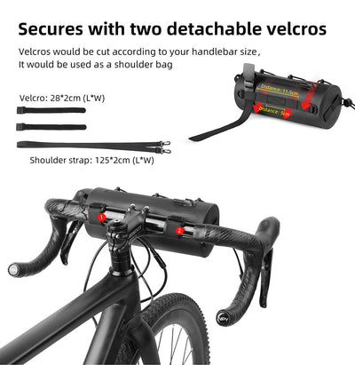 2.4 Liter Waterproof Handlebar Roll Bag