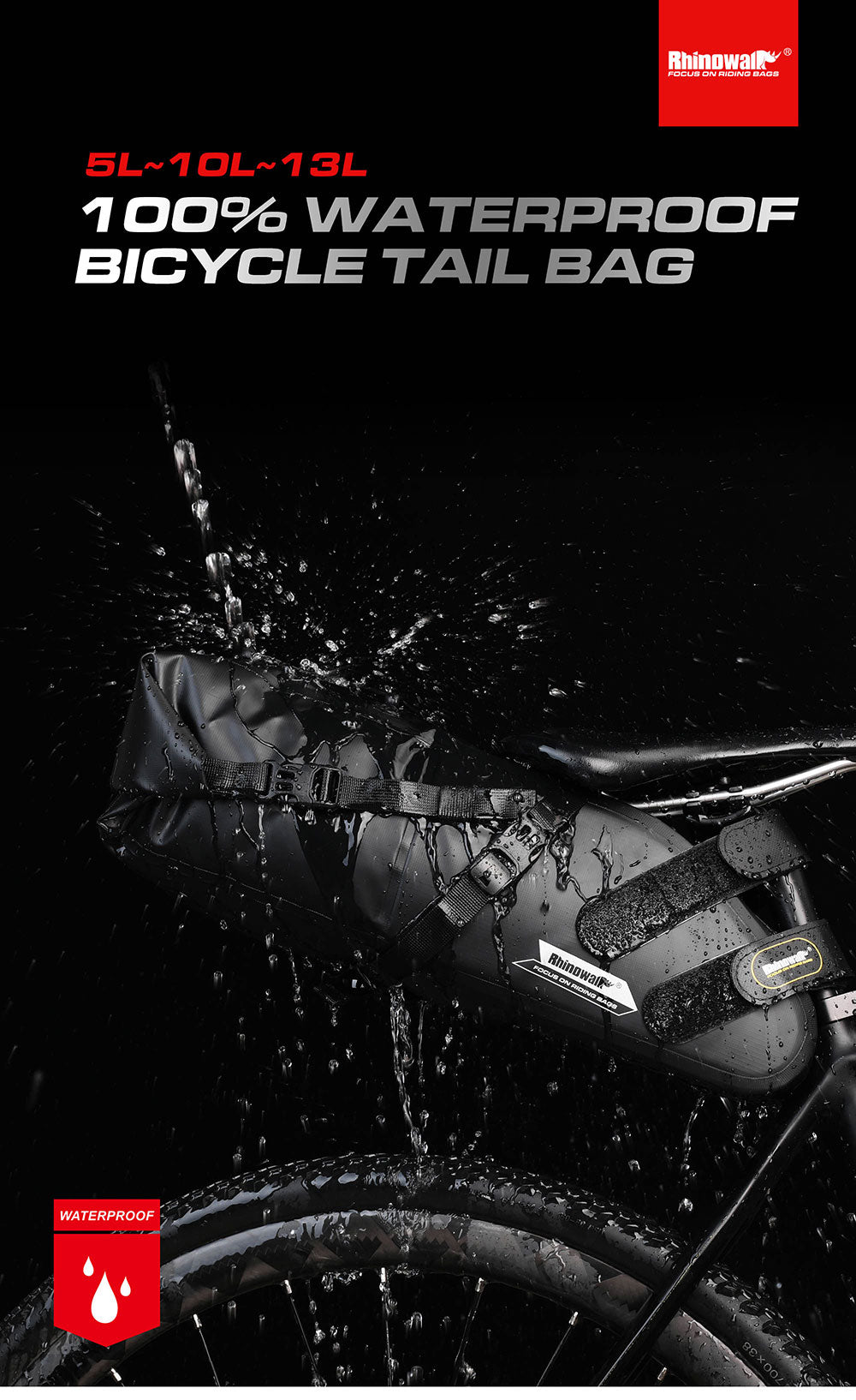 5/10/13L Waterproof Bicycle Bikepacking