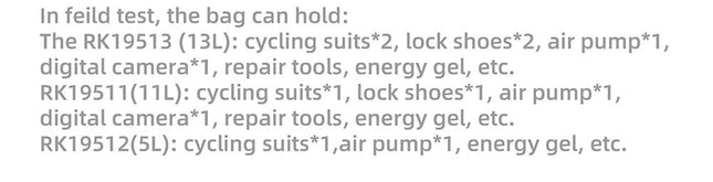 5/10/13L Waterproof Bicycle Bikepacking