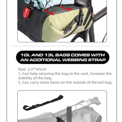 5/10/13L Waterproof Bicycle Bikepacking