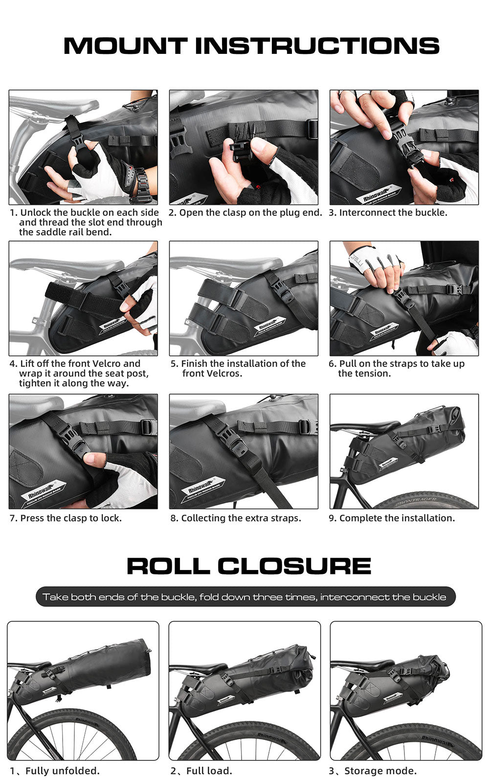 5/10/13L Waterproof Bicycle Bikepacking