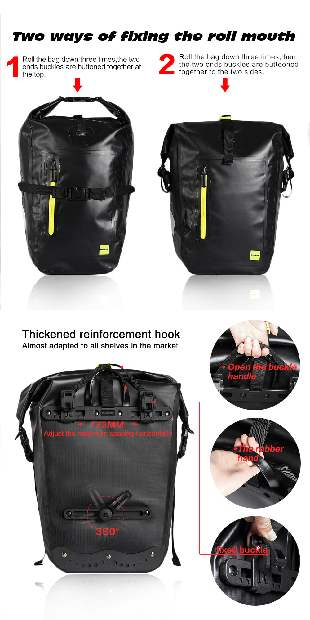 25 Liter Waterproof Bike Pannier Bag