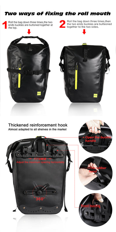 25 Liter Waterproof Bike Pannier Bag