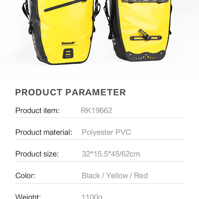 27 Liter Waterproof Pannier Bike Bag