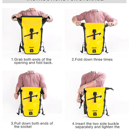 27 Liter Waterproof Pannier Bike Bag