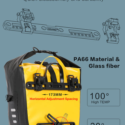 20 Liter Waterproof Bike Pannier Bag