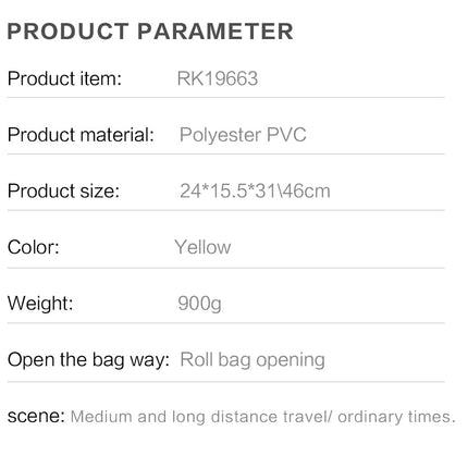 20 Liter Waterproof Bike Pannier Bag