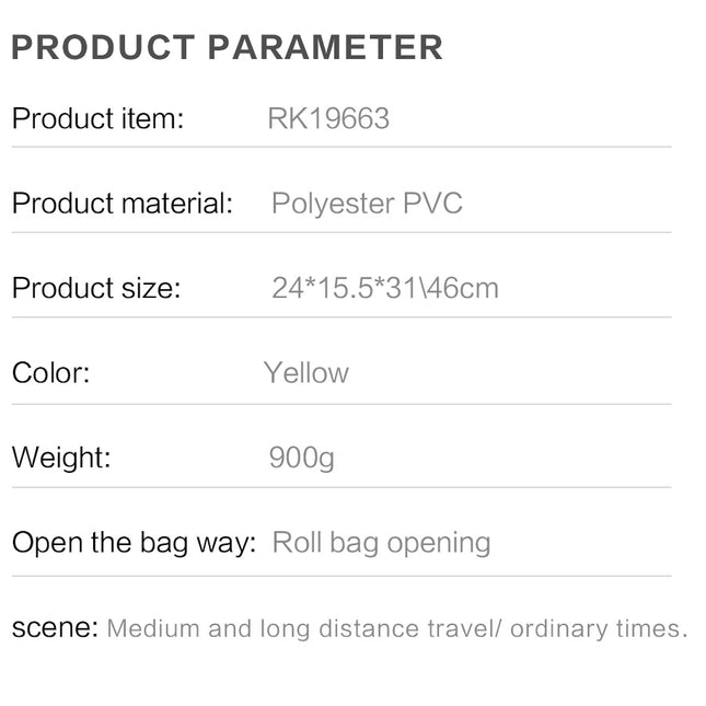 20 Liter Waterproof Bike Pannier Bag