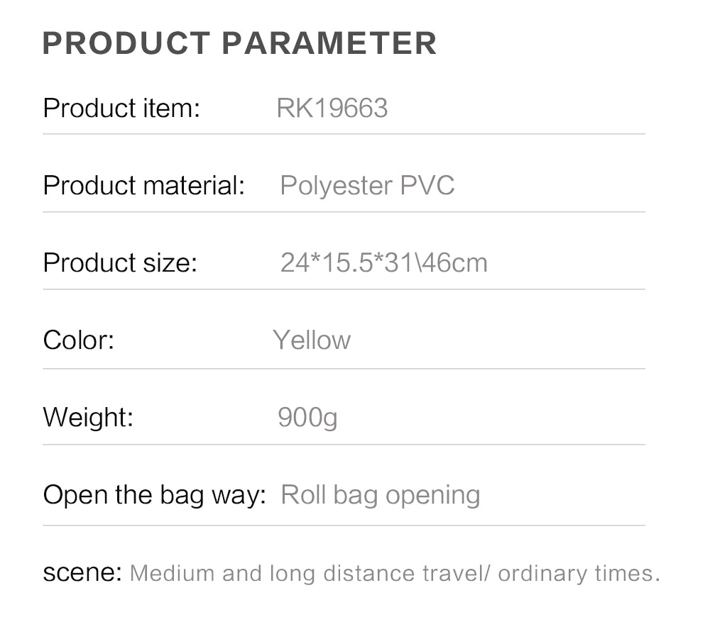 20 Liter Waterproof Bike Pannier Bag