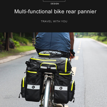 3 in 1 Bike Triple Pannier Bag