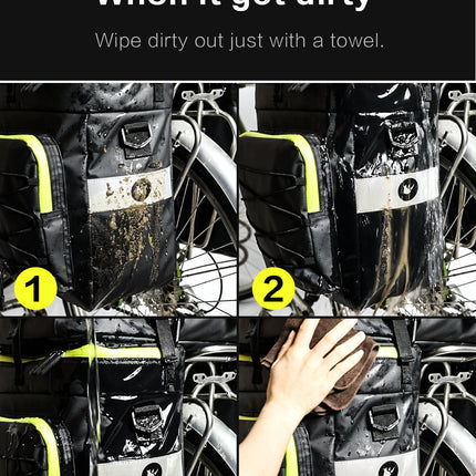 3 in 1 Bike Triple Pannier Bag