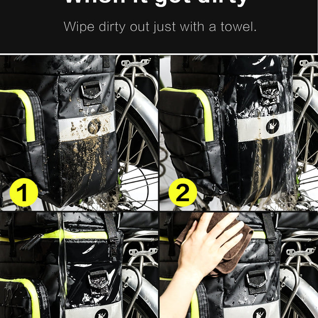 3 in 1 Bike Triple Pannier Bag