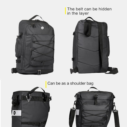 3 in 1 Bike Triple Pannier Bag