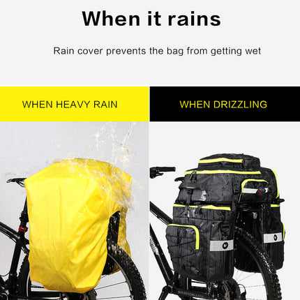 3 in 1 Bike Triple Pannier Bag