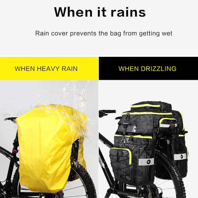 3 in 1 Bike Triple Pannier Bag