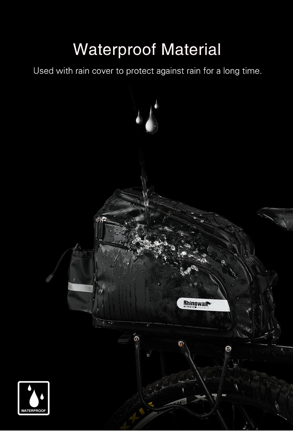 17 Liter Bike Rear Rack Carrier Bag