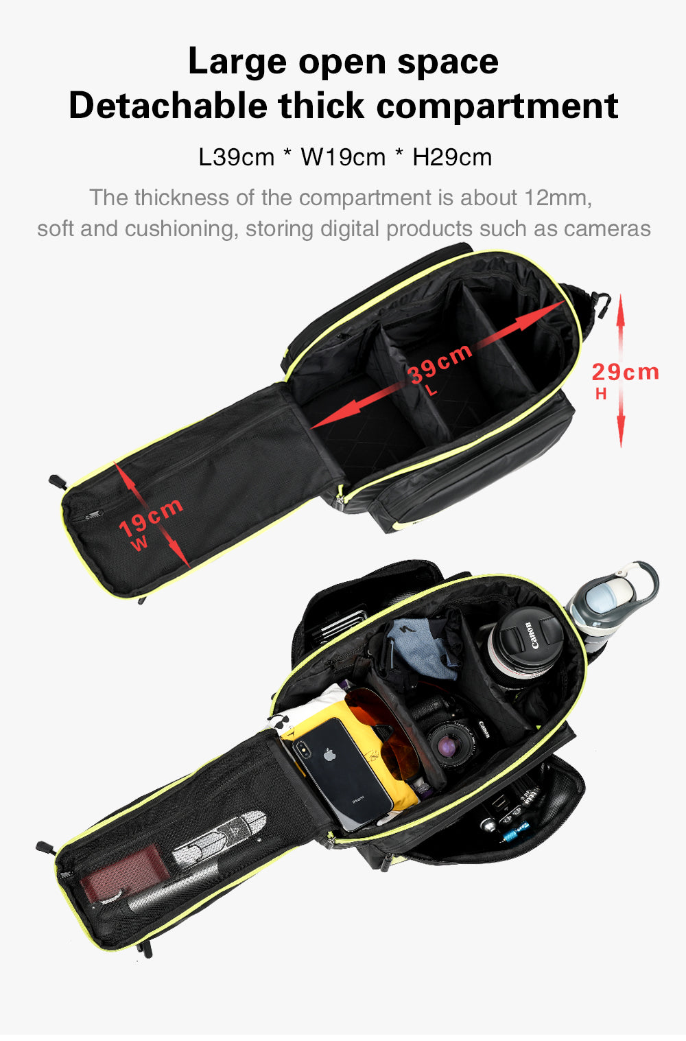 17 Liter Bike Rear Rack Carrier Bag