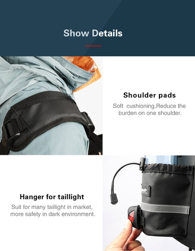 17 Liter Bike Rear Rack Carrier Bag