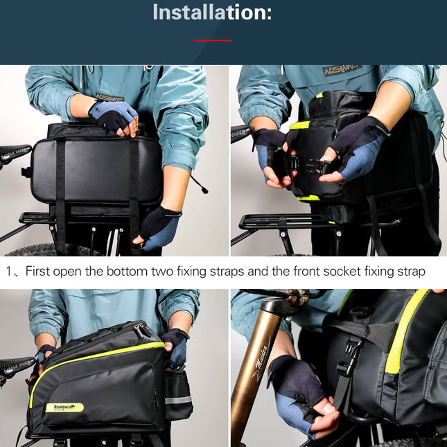 17 Liter Bike Rear Rack Carrier Bag