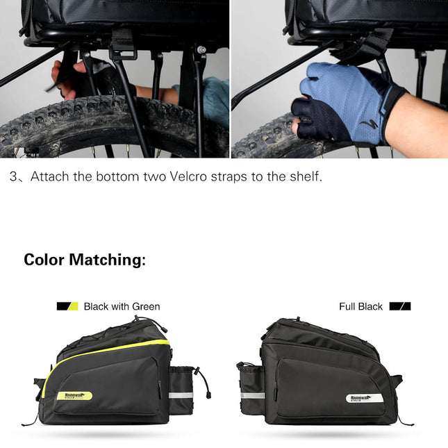 17 Liter Bike Rear Rack Carrier Bag