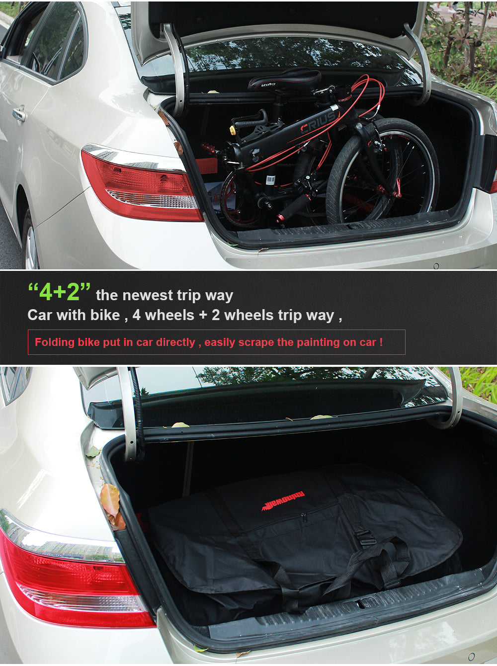 Heavy Duty 20 Inch Folding Bike Carrying Bag
