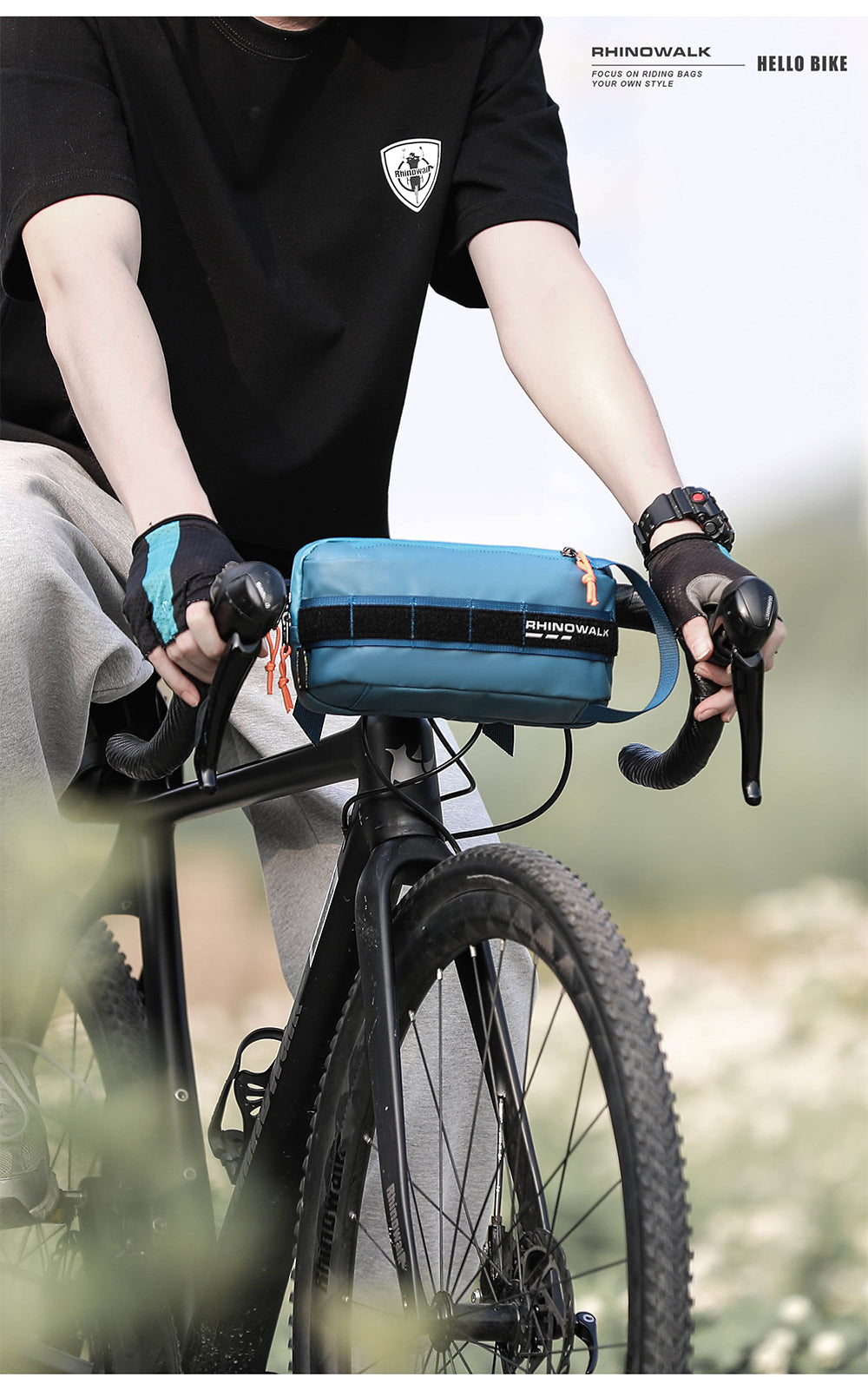 Bicycle Basket Rhinowalk Bike Handlebar Bag, Professional Exercise