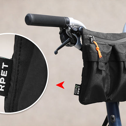 Eco Handlebar bag for Bicycle - RPET Material