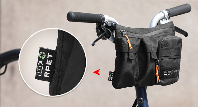 Eco Handlebar bag for Bicycle - RPET Material