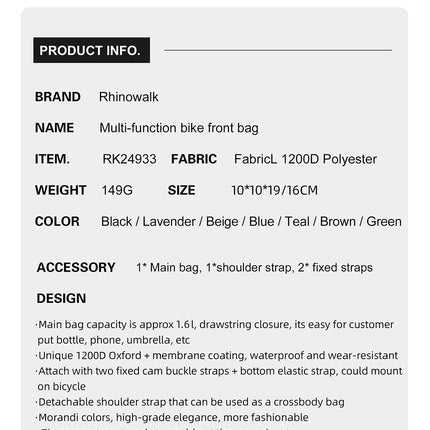 Bikepacking Stem Handlebar Bags