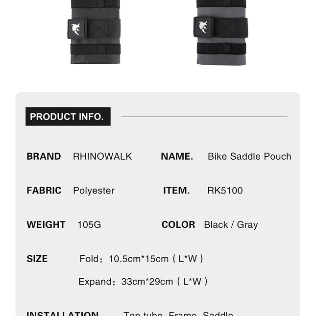 Bike Roll Tool Pouch Repair Pack