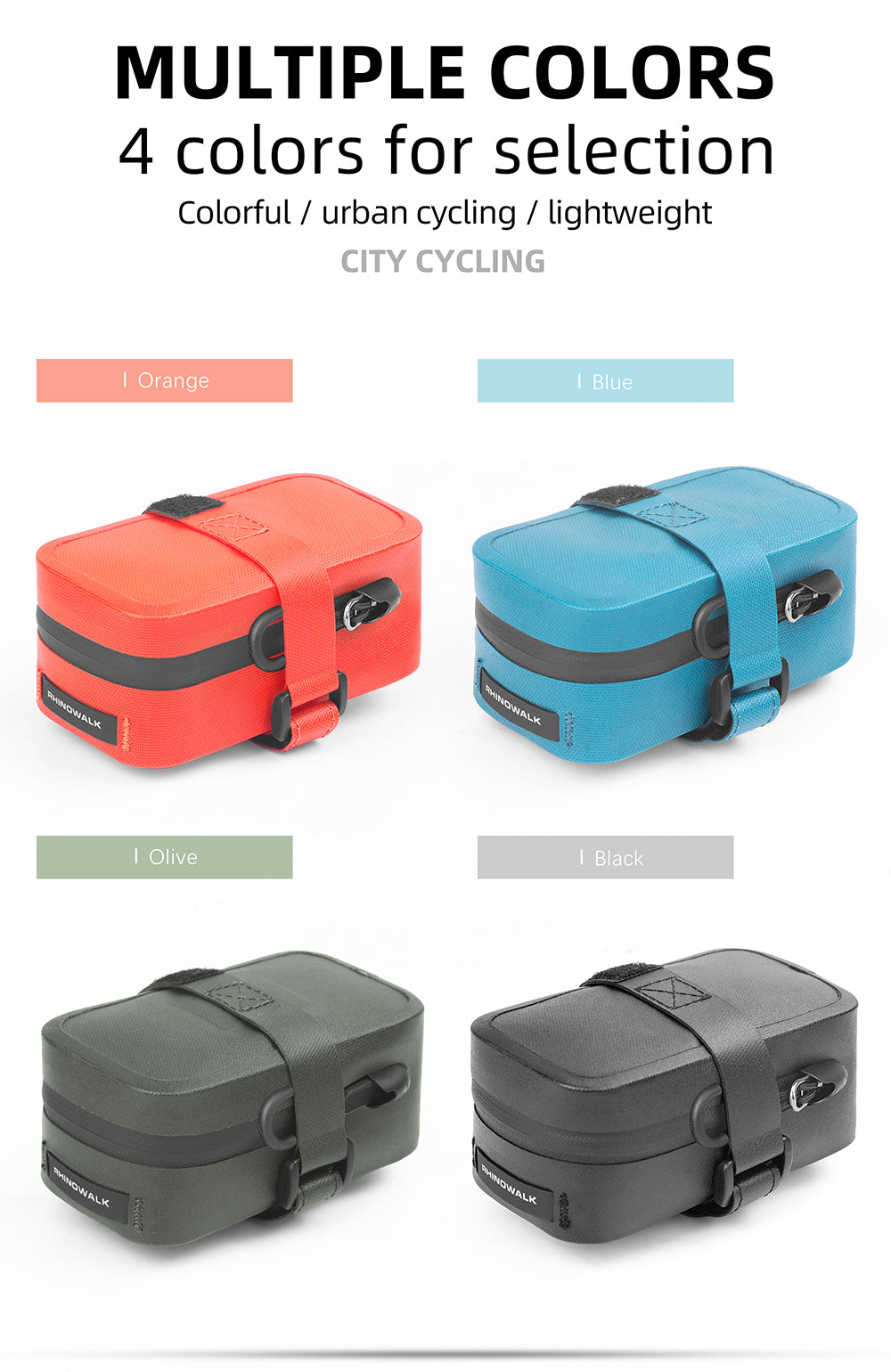 Ultralight waterproof saddle bag – Rhinowalk Official Store