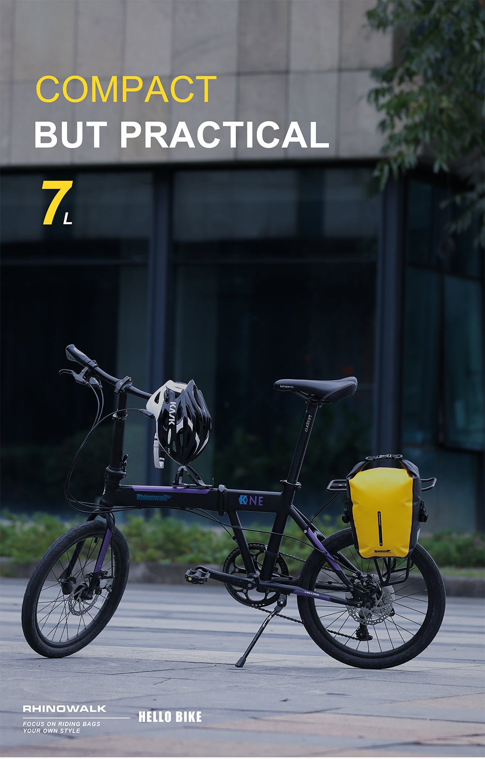 7 Liter Waterproof Pannier Rear Rack Bag