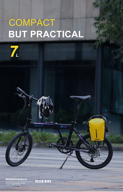 7 Liter Waterproof Pannier Rear Rack Bag