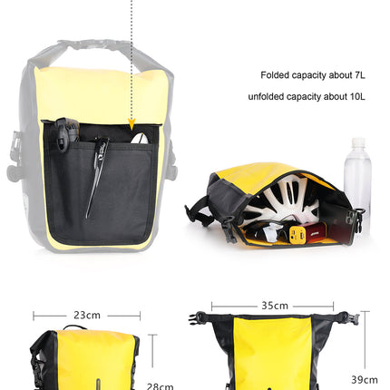 7 Liter Waterproof Pannier Rear Rack Bag