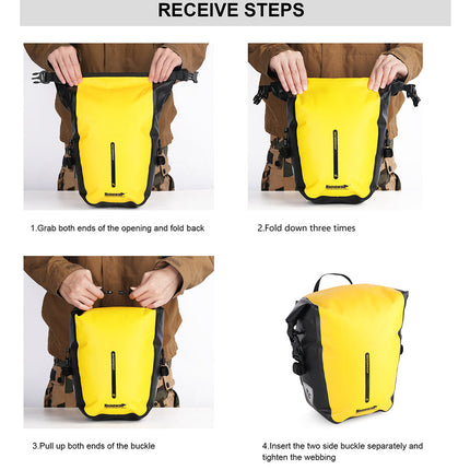 7 Liter Waterproof Pannier Rear Rack Bag