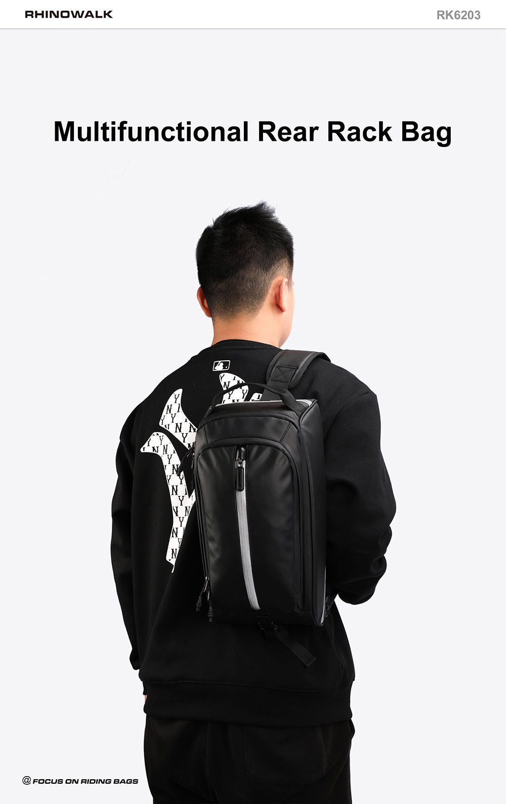 12 Liter Bike Rear Rack Pannier Bag