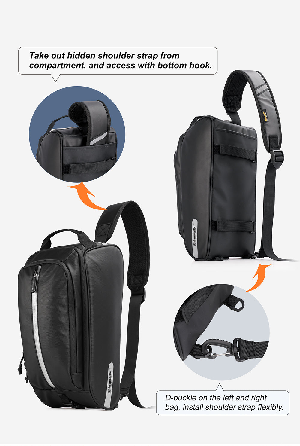 12 Liter Bike Rear Rack Pannier Bag