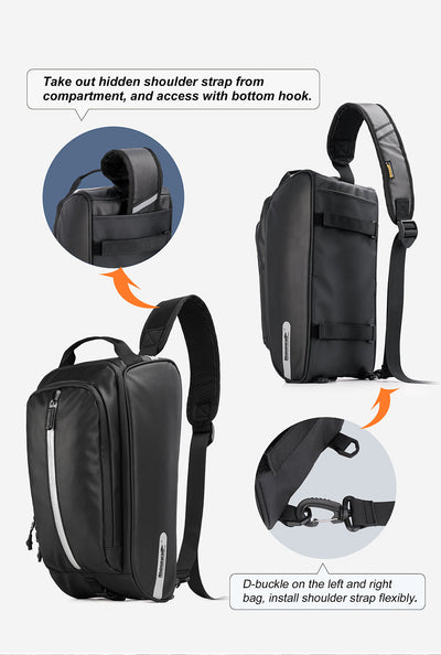 12 Liter Bike Rear Rack Pannier Bag