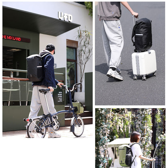 22L Waterproof Bike Pannier Bag Backpack