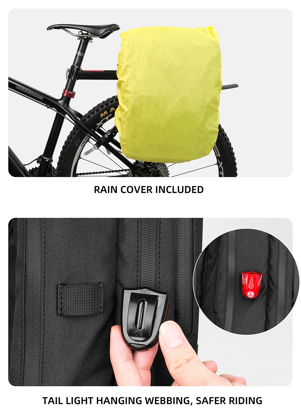 Bike bag shops rain cover