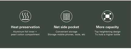 Insulated Bike Bottle Snack Bag